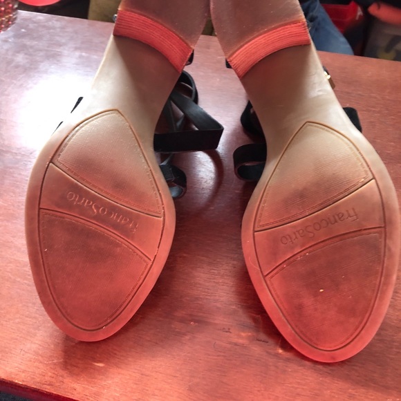 Franco Sarto Hachi Suede Block Heels Size 8 1/2 - Picture 4 of 8